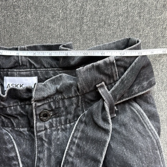 ASKK NY High Rise Denim Cargo Jeans - Picture 12 of 14